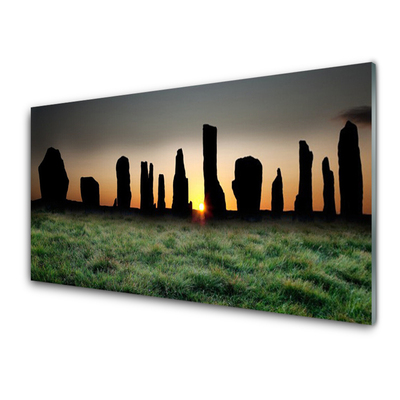 Glasbild aus Plexiglas® Felsen Kunst