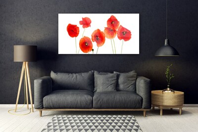 Glasbild aus Plexiglas® Mohnblumen Pflanzen