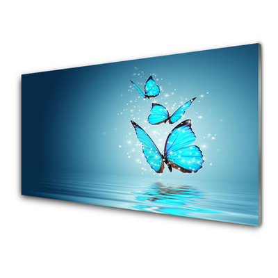 Glasbild aus Plexiglas® Schmetterlinge Kunst