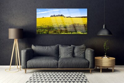 Glasbild aus Plexiglas® Acker Landschaft