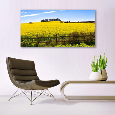 Glasbild aus Plexiglas® Acker Landschaft