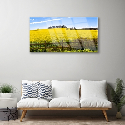 Glasbild aus Plexiglas® Acker Landschaft