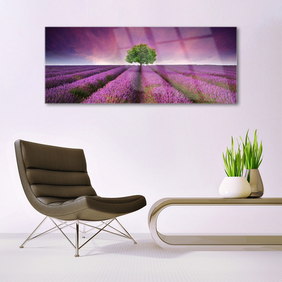 Glasbild aus Plexiglas® Wiese Baum Natur