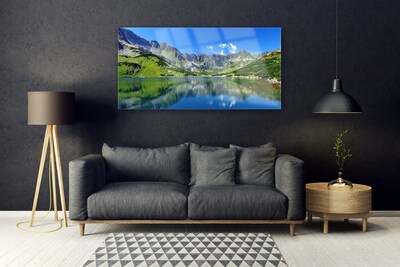 Glasbild aus Plexiglas® Gebirge See Landschaft