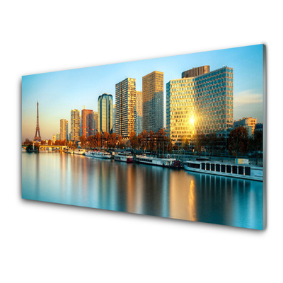 Glasbild aus Plexiglas® Stadt Meer Gebäude