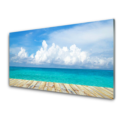 Glasbild aus Plexiglas® Meer Landschaft