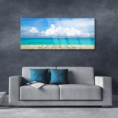 Glasbild aus Plexiglas® Meer Landschaft