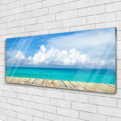 Glasbild aus Plexiglas® Meer Landschaft