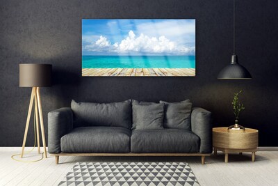 Glasbild aus Plexiglas® Meer Landschaft