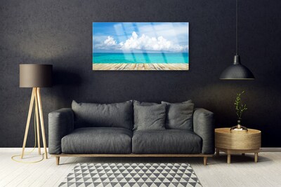 Glasbild aus Plexiglas® Meer Landschaft