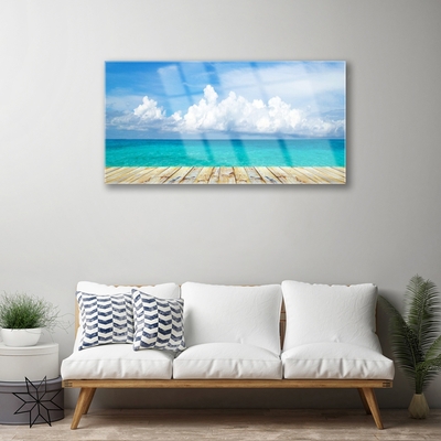 Glasbild aus Plexiglas® Meer Landschaft