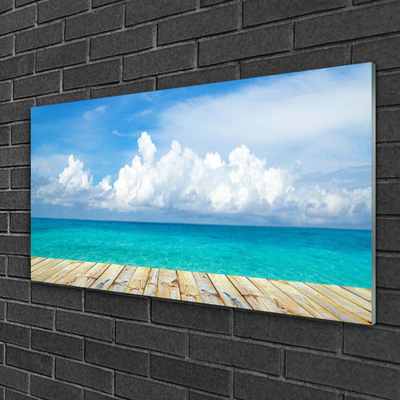 Glasbild aus Plexiglas® Meer Landschaft