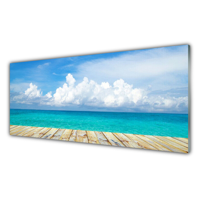 Glasbild aus Plexiglas® Meer Landschaft