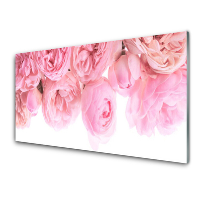 Glasbild aus Plexiglas® Rosen Pflanzen