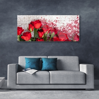 Glasbild aus Plexiglas® Rosen Pflanzen