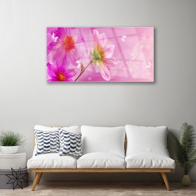 Glasbild aus Plexiglas® Blumen Pflanzen