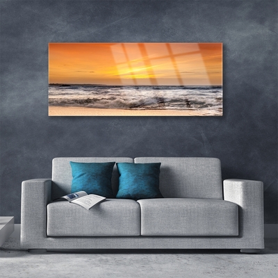 Glasbild aus Plexiglas® Meer Landschaft