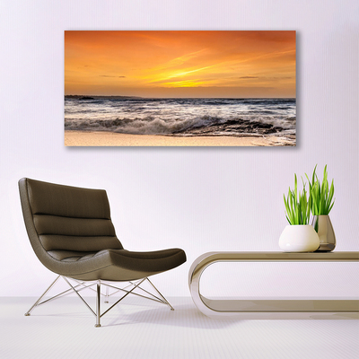 Glasbild aus Plexiglas® Meer Landschaft