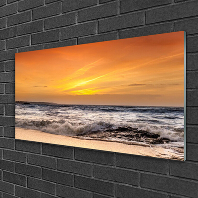 Glasbild aus Plexiglas® Meer Landschaft