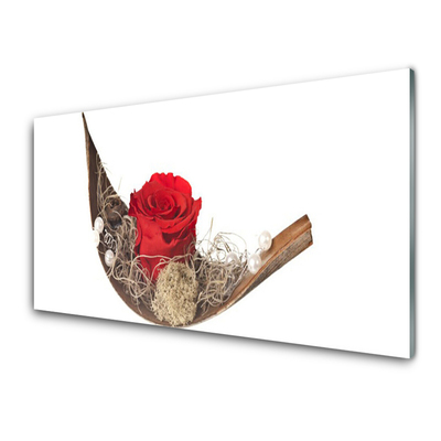 Glasbild aus Plexiglas® Rose Pflanzen