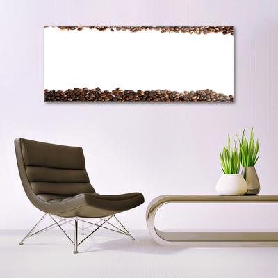 Glasbild aus Plexiglas® Kaffeebohnen Küche