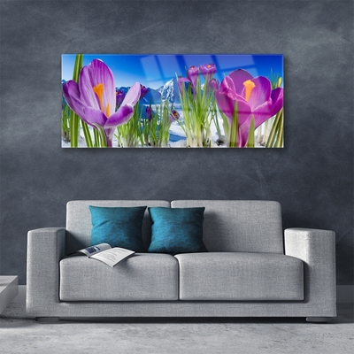 Glasbild aus Plexiglas® Blumen Pflanzen