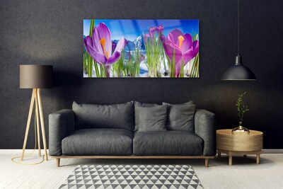 Glasbild aus Plexiglas® Blumen Pflanzen