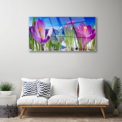 Glasbild aus Plexiglas® Blumen Pflanzen