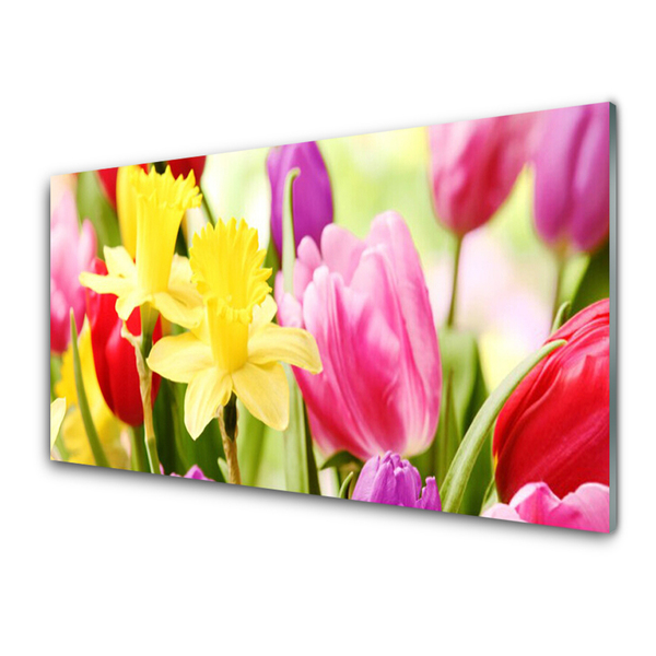 Glasbild aus Plexiglas® Blumen Pflanzen