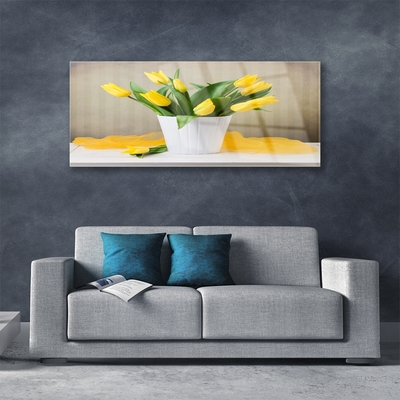 Glasbild aus Plexiglas® Tulpen Pflanzen