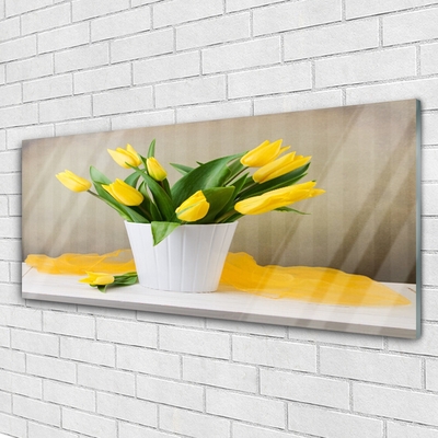 Glasbild aus Plexiglas® Tulpen Pflanzen