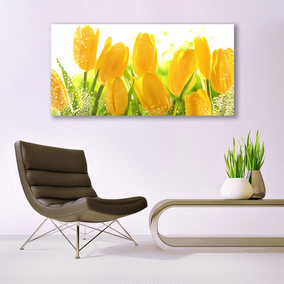 Glasbild aus Plexiglas® Tulpen Pflanzen