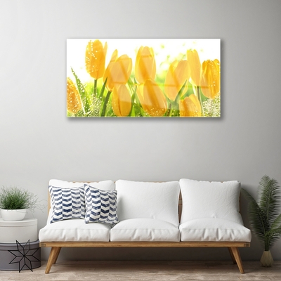 Glasbild aus Plexiglas® Tulpen Pflanzen