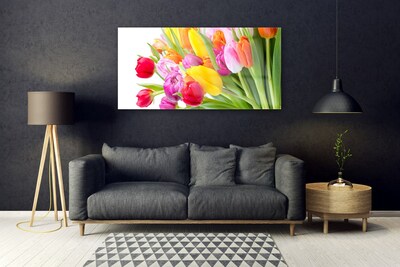 Glasbild aus Plexiglas® Tulpen Pflanzen