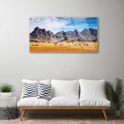 Glasbild aus Plexiglas® Wüste Landschaft