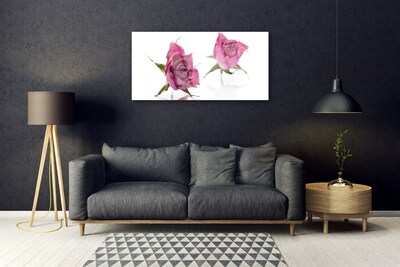 Glasbild aus Plexiglas® Rosen Pflanzen