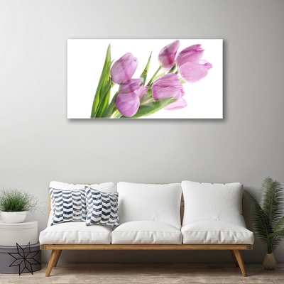 Glasbild aus Plexiglas® Tulpen Pflanzen