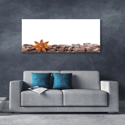 Glasbild aus Plexiglas® Kaffeebohnen Küche