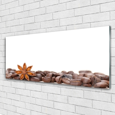 Glasbild aus Plexiglas® Kaffeebohnen Küche