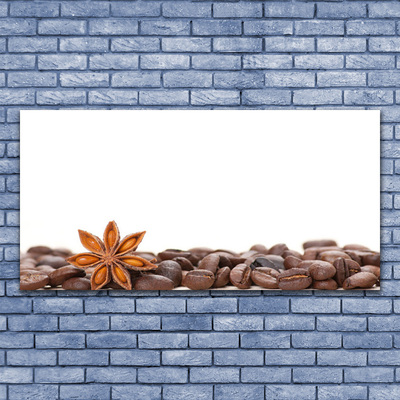 Glasbild aus Plexiglas® Kaffeebohnen Küche