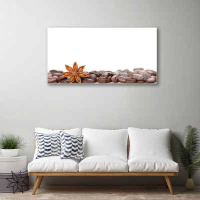 Glasbild aus Plexiglas® Kaffeebohnen Küche