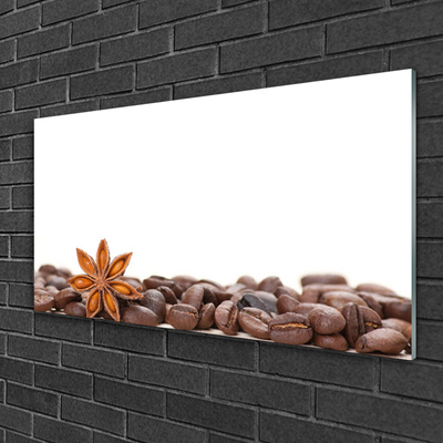 Glasbild aus Plexiglas® Kaffeebohnen Küche