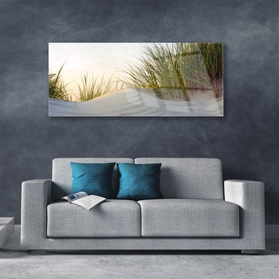 Glasbild aus Plexiglas® Sand Gras Landschaft