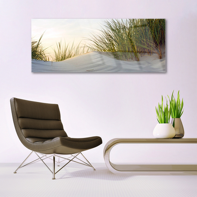 Glasbild aus Plexiglas® Sand Gras Landschaft