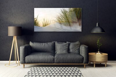 Glasbild aus Plexiglas® Sand Gras Landschaft