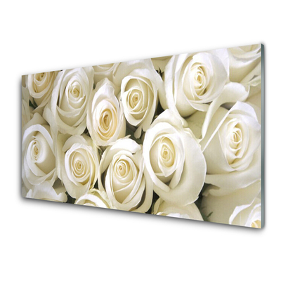 Glasbild aus Plexiglas® Rosen Pflanzen