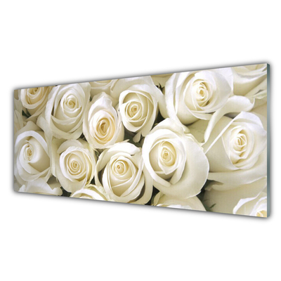 Glasbild aus Plexiglas® Rosen Pflanzen