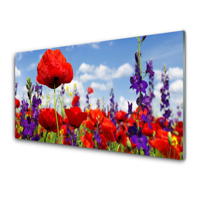 Glasbild aus Plexiglas® Blumen Pflanzen