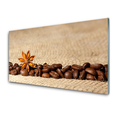 Glasbild aus Plexiglas® Kaffeebohnen Küche