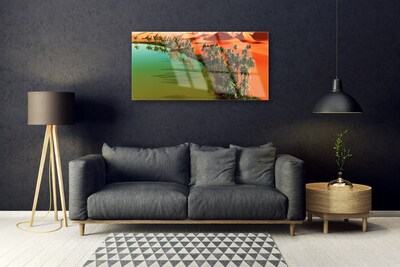 Glasbild aus Plexiglas® Bucht Bäume Wüste Landschaft
